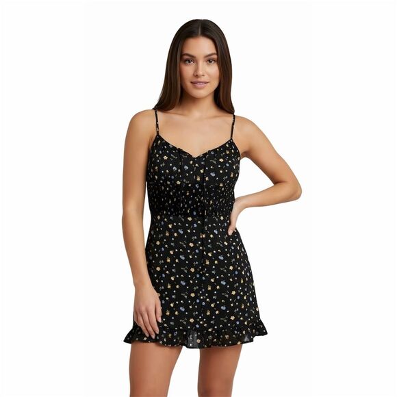 Storia Women's Floral Mini Dress Size S Sleeveless Casual - Picture 2 of 5